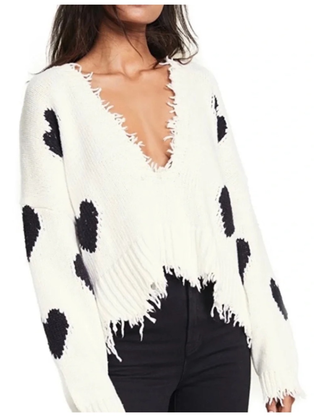 Wildfox Palmetto Reversible Knit Sweater